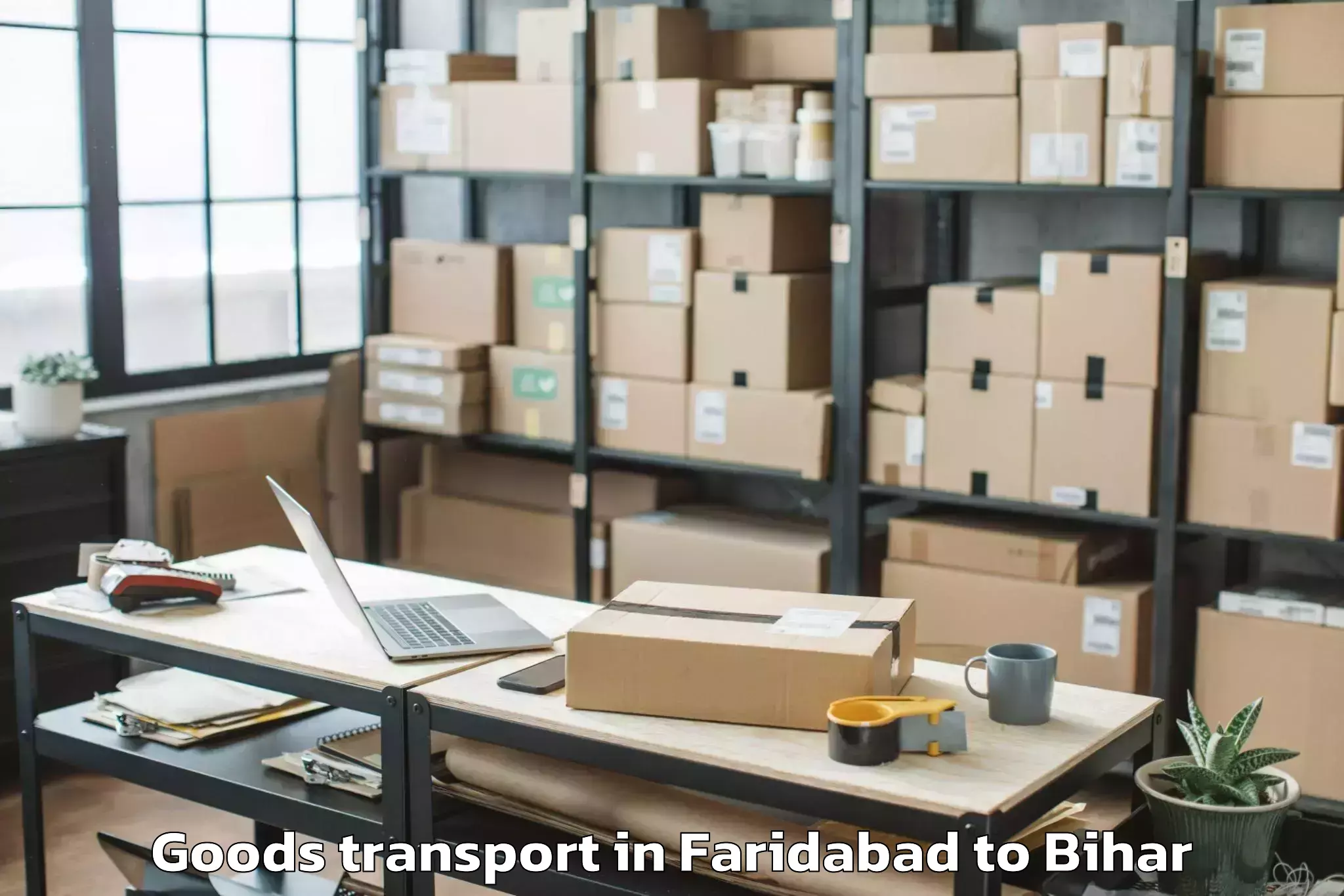 Faridabad to Jandaha Goods Transport Booking